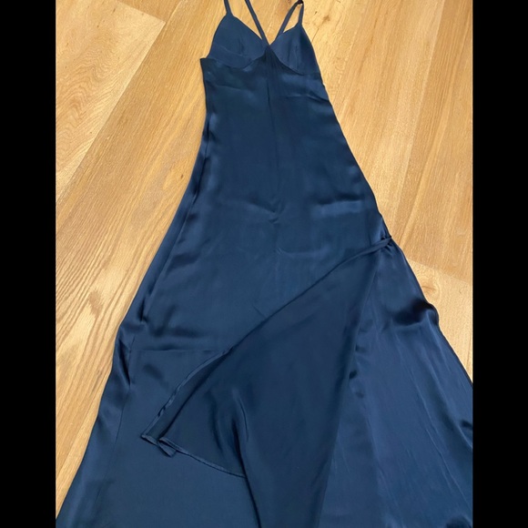 CATHERINE GEE navy blue silk dress s: XS BNWT - Picture 6 of 7